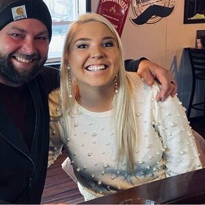 Worn 1x Lilly Pulitzer pearl embellished sweater